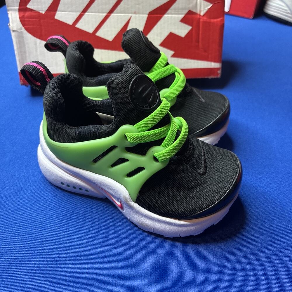 New Nike Little Presto TD 'Green Strike' DM8680-001 NWT NIB Retro Shoes size 5c